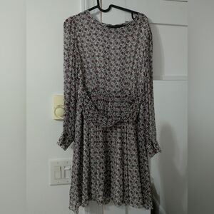 Elegant Long Sleeve Floral Dress